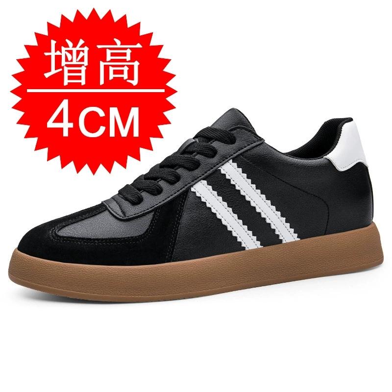 Height Increase Invisible 4 6 8cm Sports Sneakers Elevate Taller Lift Leather White Sneakers Casual Mens Elevator Shoes