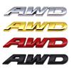 Metal AWD Logo Car Rear Trunk Emblem Sticker for Honda Civic Odyssey Vezel Accord Body Badge Decal Exterior Accessories