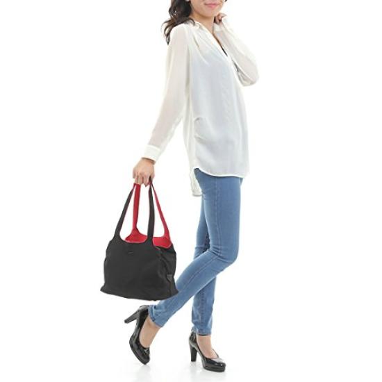 Savoy Handbag SM081004 Black Red