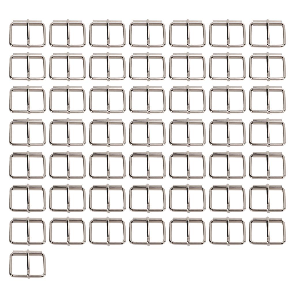 50 Stück Schiebeschnalle Rechteck Verstellbare Metall Triglide Schieber für Geldbörsenherstellung Taschenherstellung DIY Zubehör