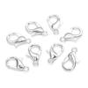 50Pcs Lobster Hooks Plated Multipurpose DIY Bracelet Necklace Key Ring Lobster Clasps Jewelry Findings