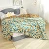 Nordic Throw Blanket for Beds Pastoral Flower Cotton Sofa Blanket Cover Sofa Towel Summer Cool Quilt Gauze Soft Bedspread Sheet