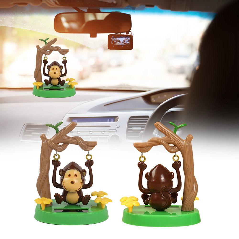 

Car Dashboard Interior Solar Powered Dancing Toys Desktop Ornaments Monkey Swinging Dancer Toy