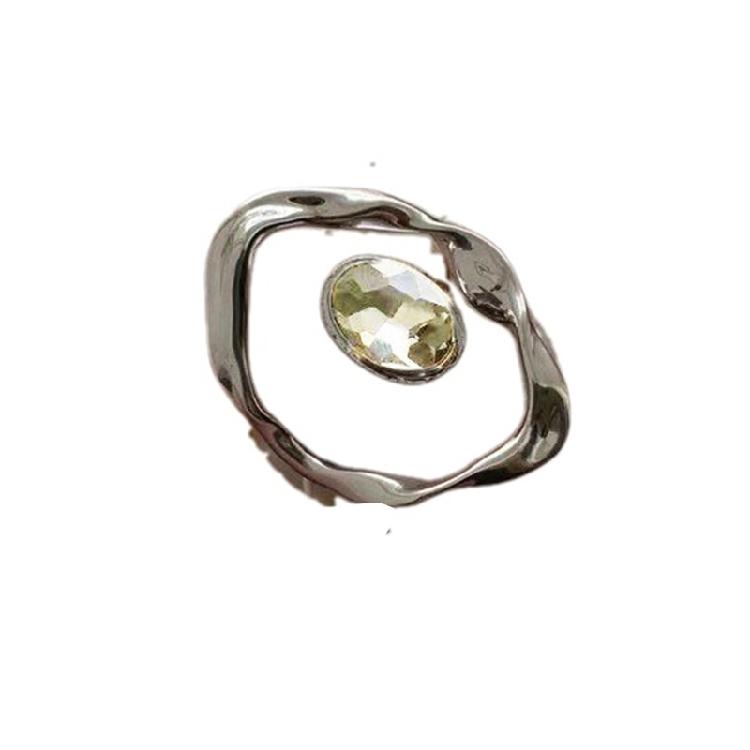 Fashionable Adjustable Rings Opening Jewelry Exaggerated Line Finger Rings Alloy Texture Suitable for Various Occasion жёлтый