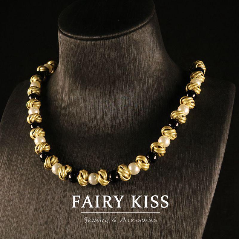 Simple and Versatile, Fashionable Sweater Chain, Brass Plated with Old Gold, Retro, Exquisite High-end, Personalized Design