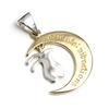 Oriental Vibrations Rabbit Moon Silver Pendant Top