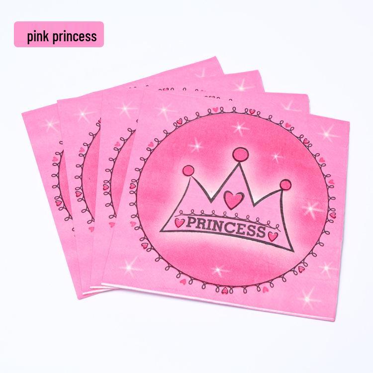 Children s Birthday Party Cartoon Napkins - 20-Pack