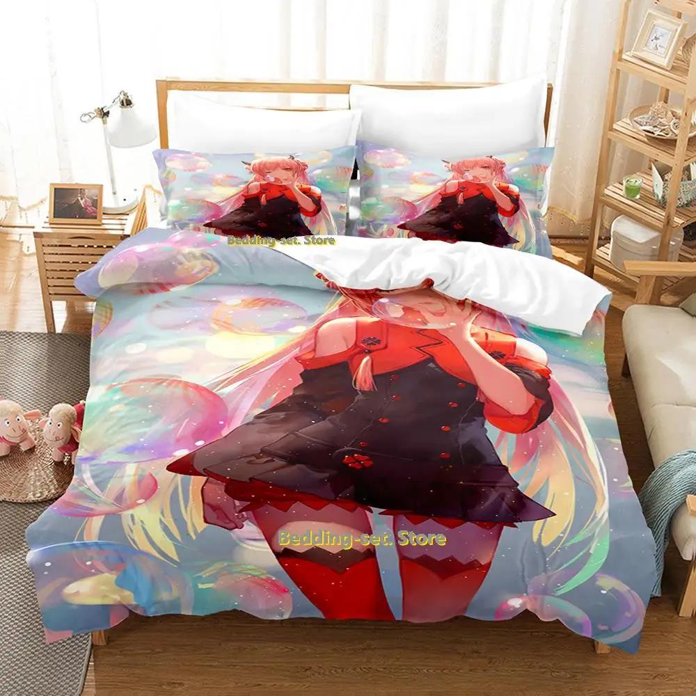 2024 Anime Adult Boys Bedding Set King Single Twin Queen Size Duvetcover Set Fantasia Bed Set Quilt Cover Pillowcase