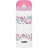 Thermos Water Bottle Vacuum Insulated Mobile Mug 400ml White Pink JNR-401 WH-P