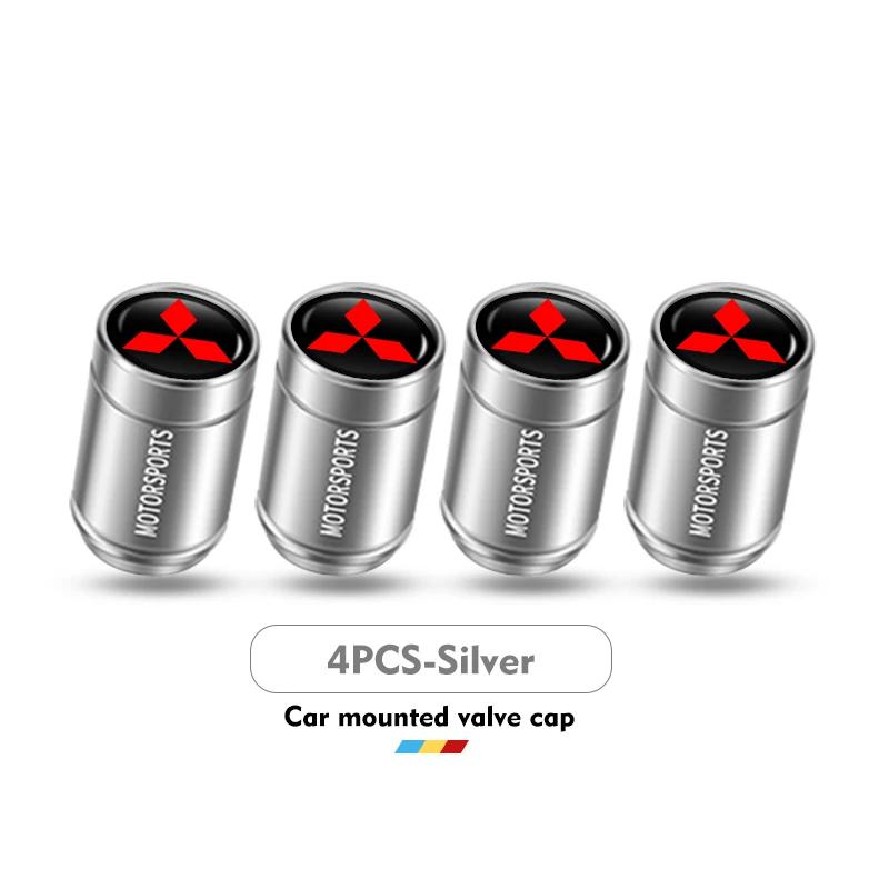 

4PCS Car Motorcycle Valve Caps for Mitsubishi All Models Eclipse Cross ASX Mirage Tire Stem Air Cover Universal Accessories серый