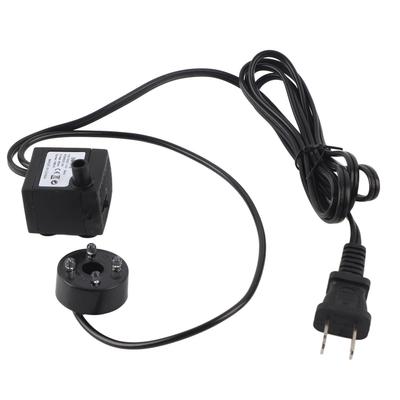 SM-016 2W Aquarium Tauchwasserpumpe mit 4 bunten Lichtern Aquariumfilter für Felsgarten