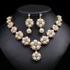 Manufacturer Wholesale European and American Pearl Necklace Earrings Two-piece Set Bride Retro High-end Design New