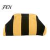 Toiletry Storage Bag Women Woven Striped Clutch Purse, Large Capacity Kiss Lock Organizer Pouch Cosmetic Pouch, Summer Beach Vacation Evening Dumpling