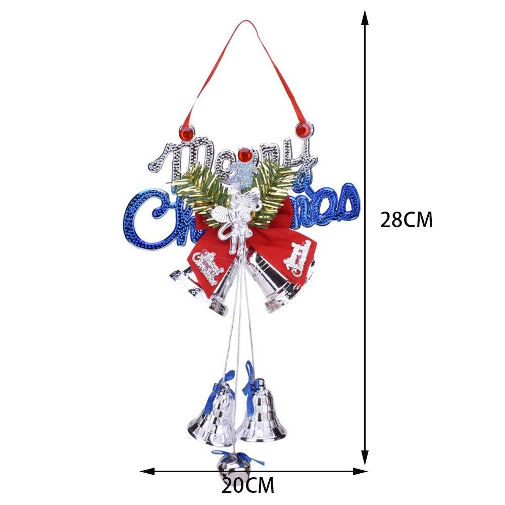 

1 шт. Рождественский бант двойной колокольчик орнамент Рождественская елка дверь подвесное украшение кулон adornos de navidad рождественские украшения