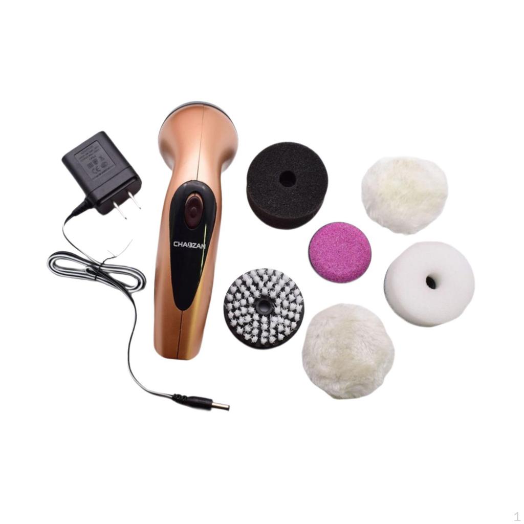 Automatic Electric Shoe Brush Shine Kit Portable, for Bags Leather Shoes