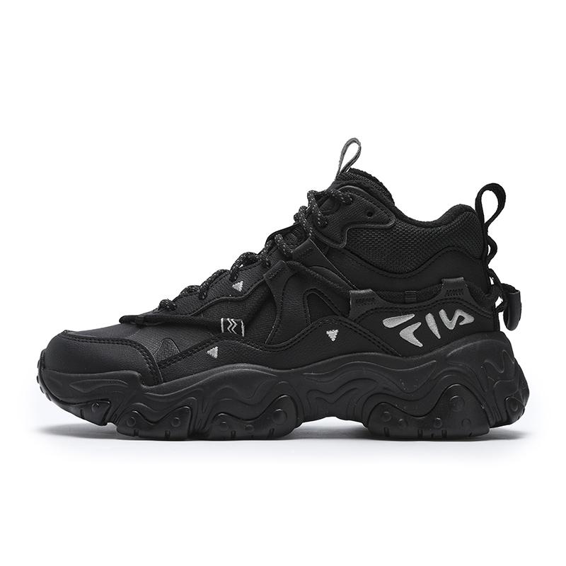 New FILA ORIGINALE Mid Top Running Shoes Women's Black F12W442122FBK