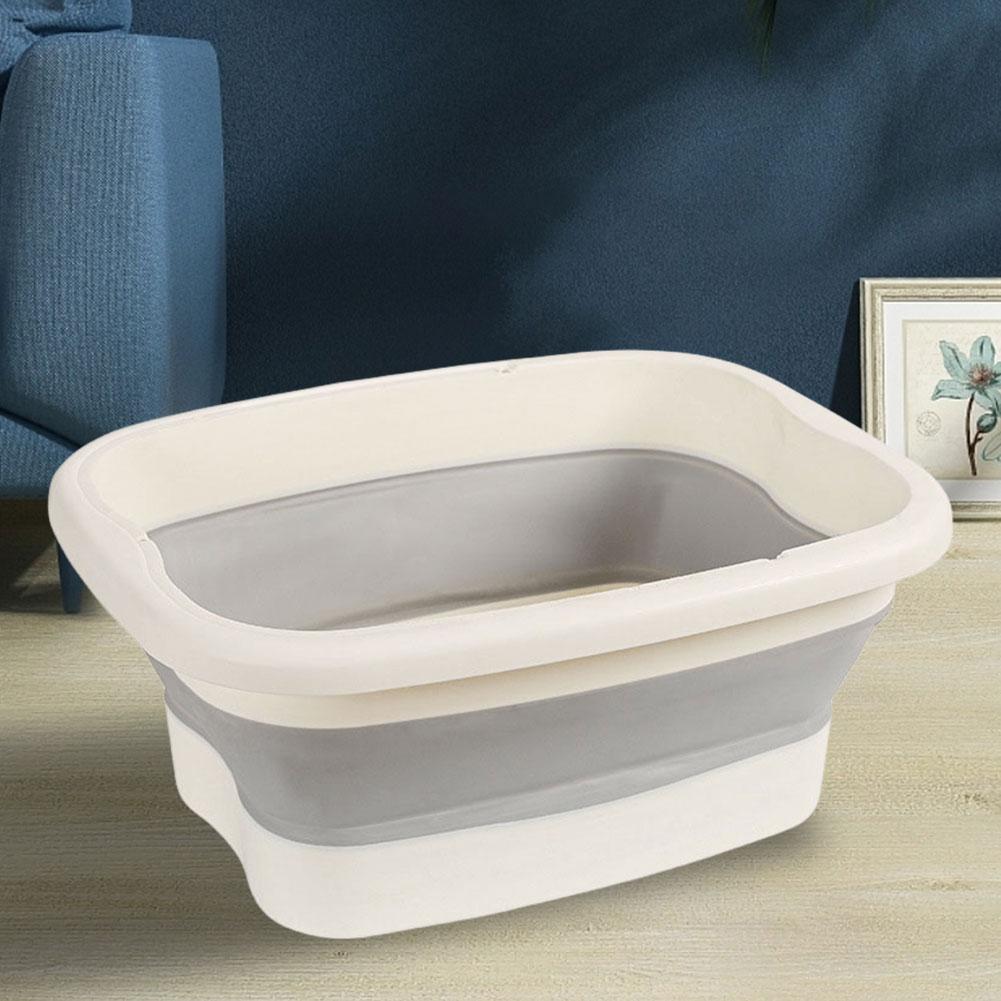 Portable Footbath Massage Bucket Foldable Foot Bath Tray Collapsible Foot Soak Bucket for Relaxing and Pain Relief
