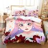 Anime Bed Sheet Set Belle Bedding Set Single Twin Full Queen King Size Bed Set Adult Kid Bedroom Duvet Cover Sets Home Textiles