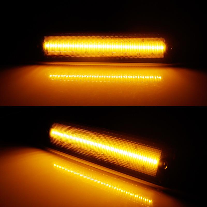 Car LED Front Bumper Side Marker Indicator Lights For Jeep Wrangler 1987-1995 Fender Flare Lamp Turn Signal Light Parking Light
