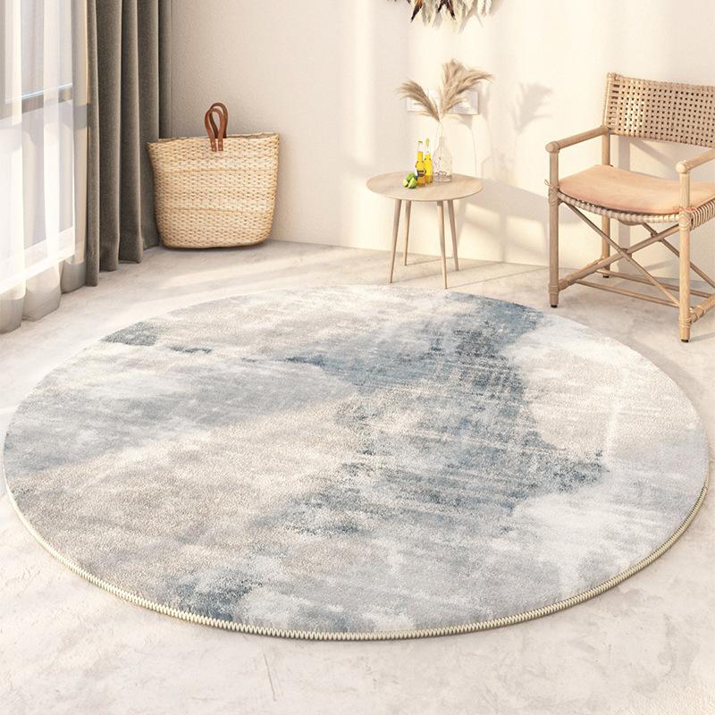 Senior Light Luxury Home Decoration Living Room Round Carpet Soft Non-slip Gaming Room Decor Chair Mat Easy Cleaning Bedroom Rug
