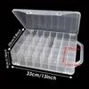 Universal 48 Grid Nail Polish Organizer Double-Sided Clear Sewing Organizer Portable Removable Dividers Storage Box