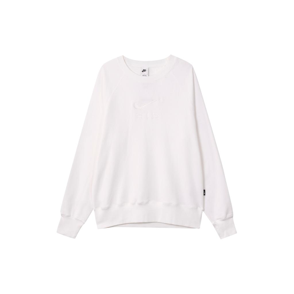 Nike Logo Print Crew Neck Sweatshirt Men Tops White DV9830-100