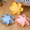 Six-grid Cat Dog Food Water Bowl Plastic Cat Feeding Bowl New Former Cat Food Bowl  Pet