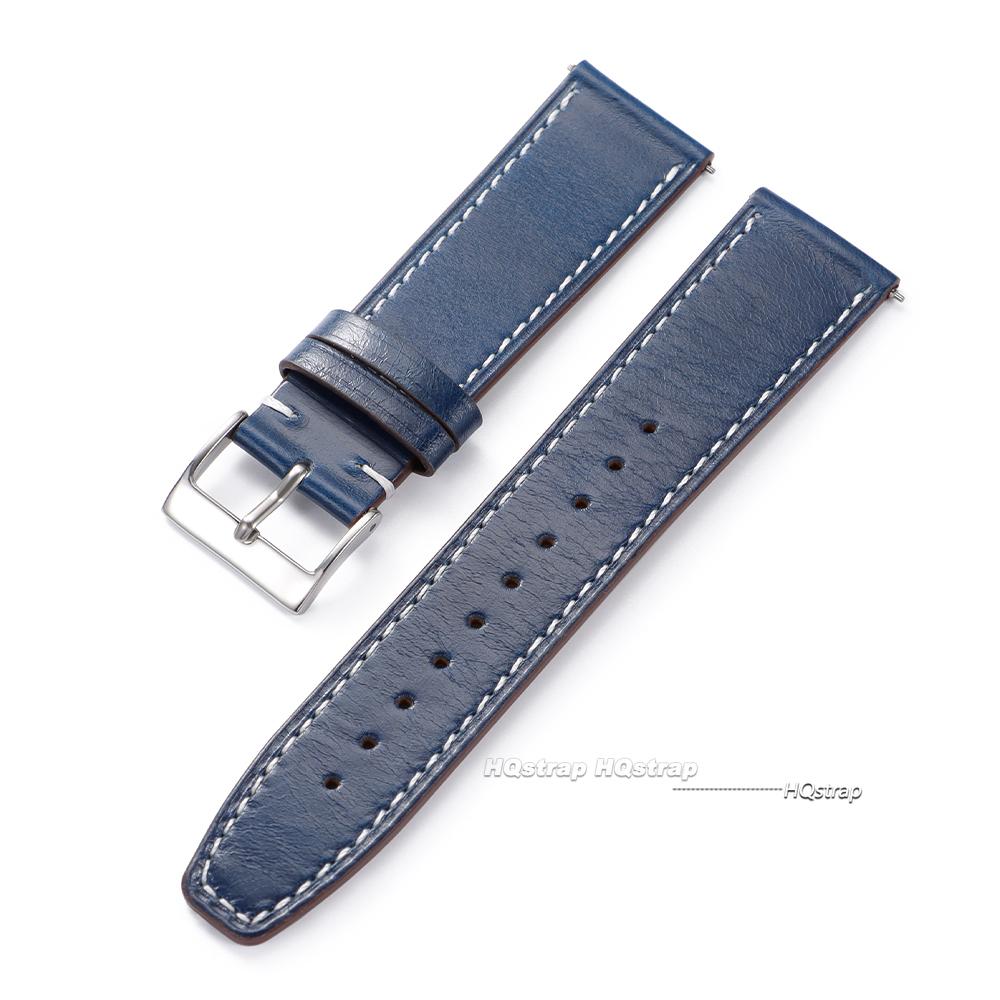 Vintage Oil Wax Leather Watch Strap 20mm 22mm Universal Cowhide Watchband Accessories Pin Buckle Men Women Waterproof Bracelet
