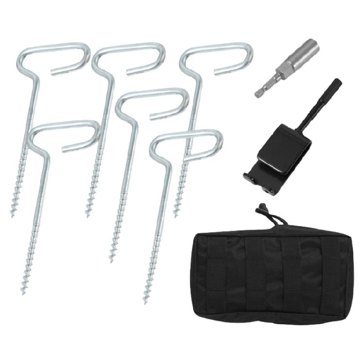 9pcs Outdoor Ground Camping Tent Stakes Anchors Pegs Windproofed Tent Stakes for Cold Weather Conditions