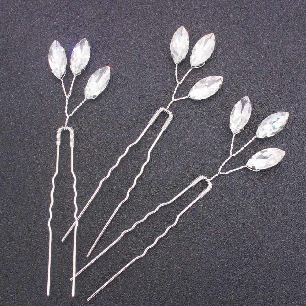 Simulated Pearls U-shaped Hair Pins Handmade Metal Clip Pins Women Girls Bridal Hair Accessories Wedding Hairstyle Design Tools