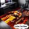 Custom Name Firefighter's Pride Badge Carpet, Chair Rug,Area Rug for Office Bedroom Living Rooms Bedroom, Doormat Decor Christmas Fan Gifts