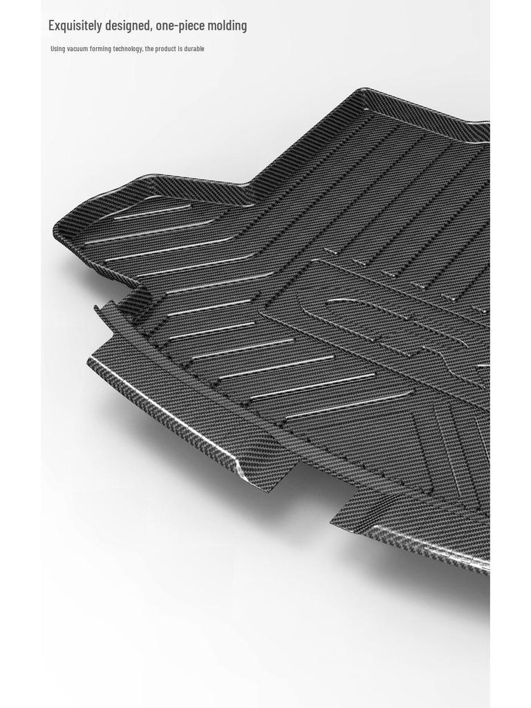 Odorless Carbon Fiber TPV Trunk Mat for Hanteng X7/X7S - Wear-Resistant, Waterproof, and Eco-Friendly