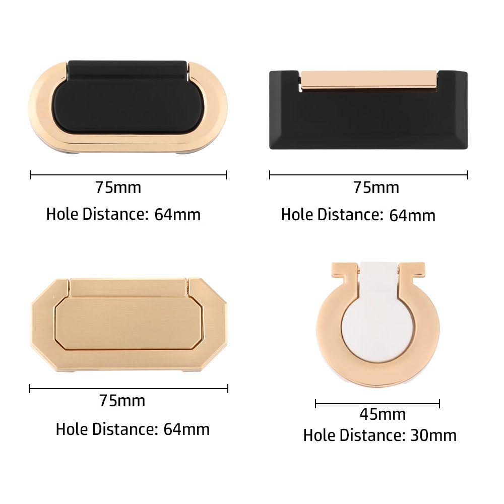 Wardrobe Zinc Alloy Furniture Hardware Door Handle Cupboard Tatami Drawer Pulls Hidden Door Knob