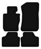 BASIC schwarze Velours-Fußmatten für: BMW X1 E84 xDrive 0 (2004-2011)