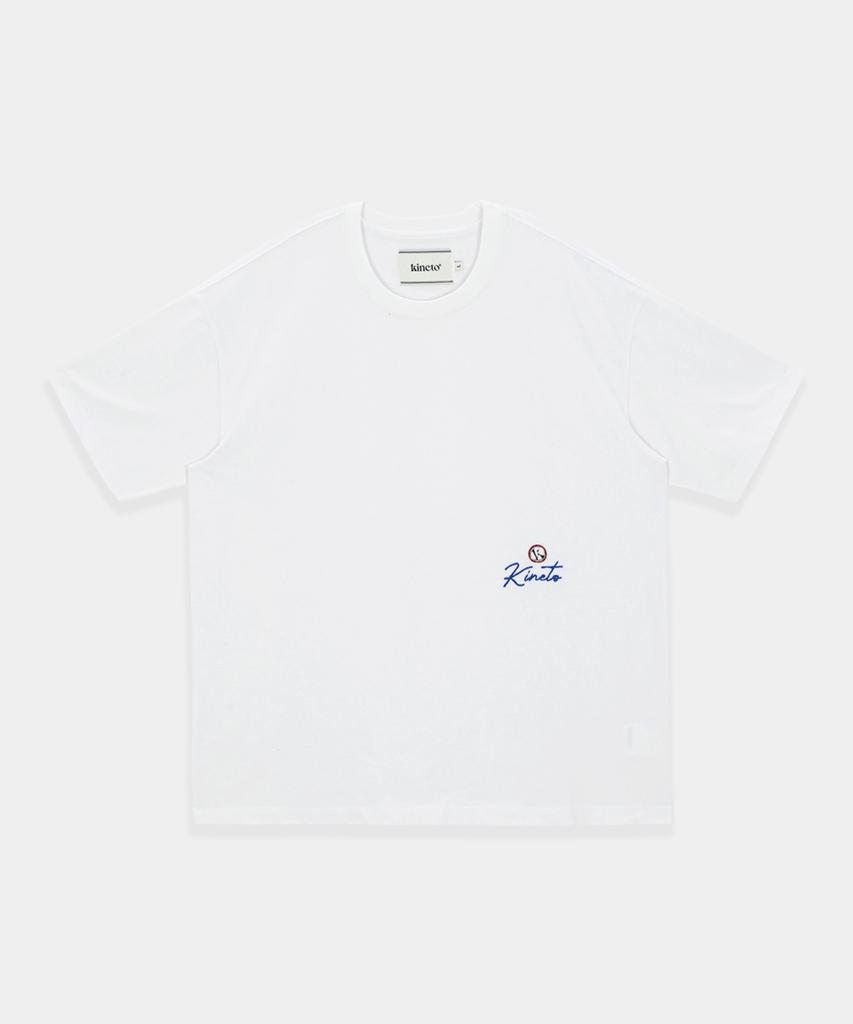 KINETO Women'S Classic Lettering Emblem T-Shirt_White