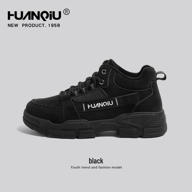 

Ботинки Martin на толстой подошве с бархатной подкладкой: 2024 Мужская повседневная рабочая одежда с высоким берцем и обувь для альпинизма 41