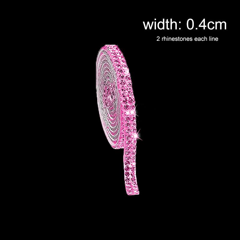 

Self Adhesive Crystal Rhinestone Diamond Ribbon DIY Decoration Sticker Rhinestones for Arts Crafts, DIY Event Car Phone Decor