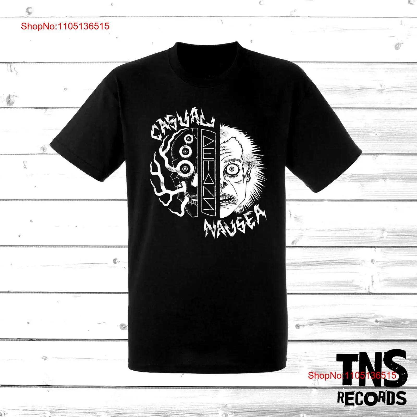 

NAUSEA T shirt hardcore punk d beat Vintage TE504 vintage Washed streetwear homme Slightly Top For Everyday Wear Casual fashion S разноцветный