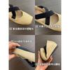 Niche cross-strap ballet shoes 2025 new inner height-increasing square head shallow mouth single shoes