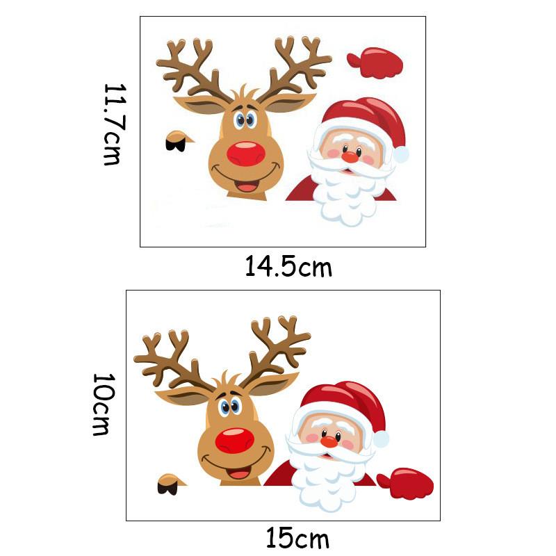 1PCS New Year Christmas Wall Stickers Holiday Switch Stickers Xmas Wall Switch Decorative Removable Wall Stickers Decoration