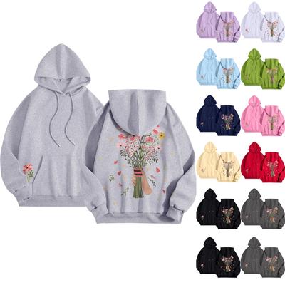 Womens Hoodies Oversized Sweatshirts Long Sleeve Casual Pullover Hooded Sweatshirt Tops