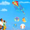 Vibrant Diamond Triangle Kite - Easy to Fly in Light Breeze for Kids