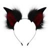 2Pcs Animal Cosplay Costume Fauxs Furs Wolf Cats Foxes Tail and Cats Ears Headbands Halloween Party Costume Accessories
