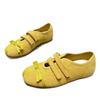 Neue Schleife gelbe Dexun Schuhe Damenschuhe 2025 neue Modelle erhöhen Dopamin ausländische Nische Designgefühl Forrest Gump