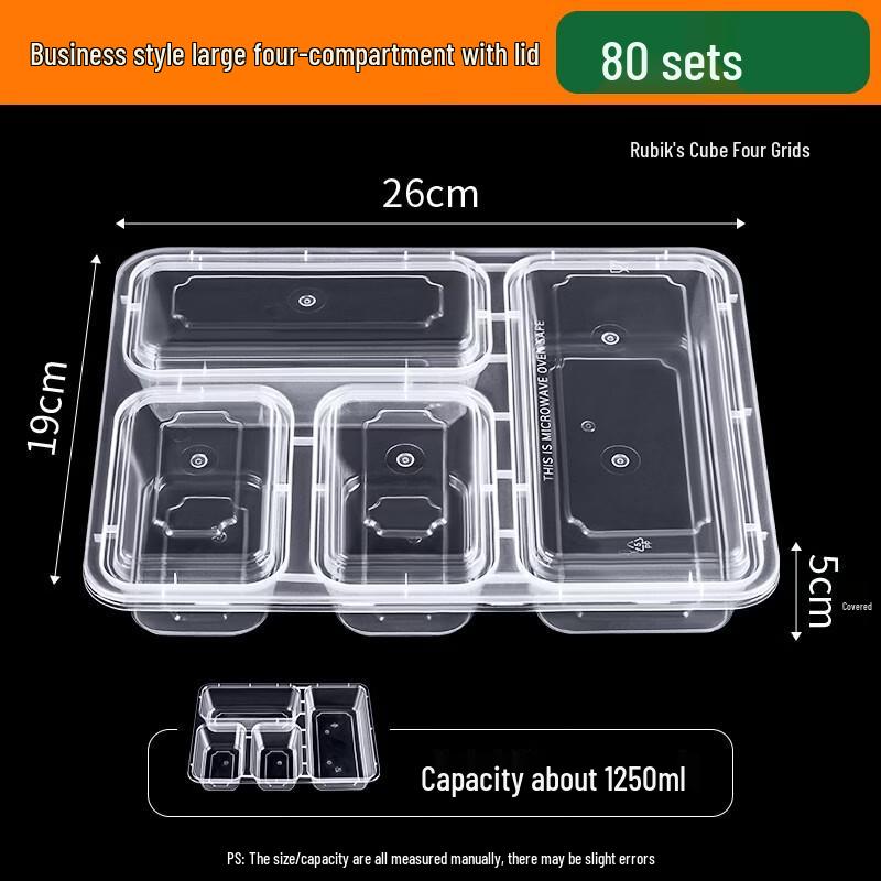 Disposable Compartmental Takeaway Containers