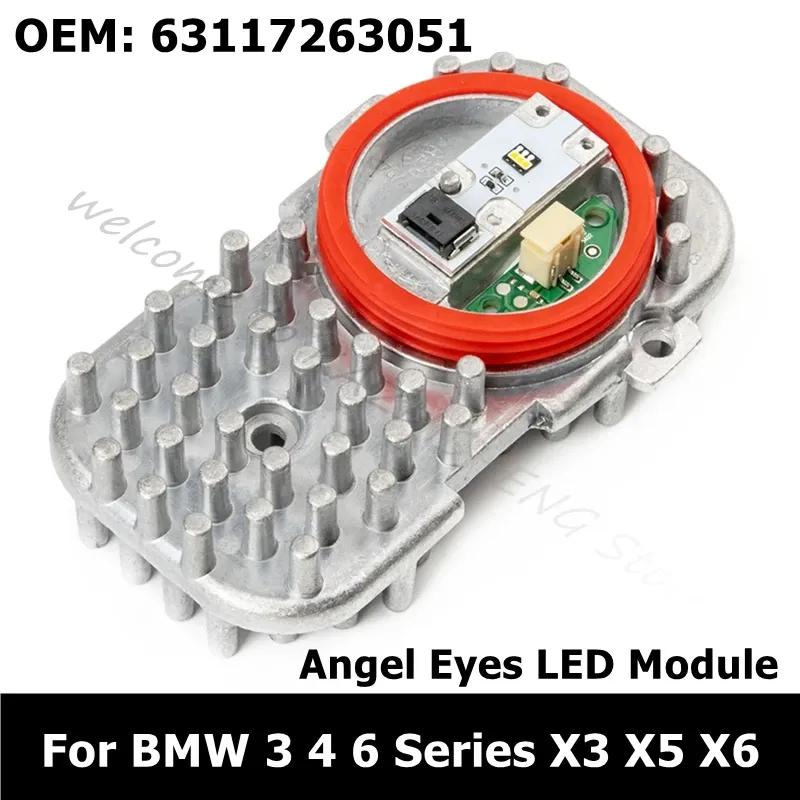 

63117263051 Angel Eyes LED Headlight ert DRL Daytime Running Light Module For BMW 3 4 6 Series X3 X5 X6 F25 E70 E92 F33 1 Pcs