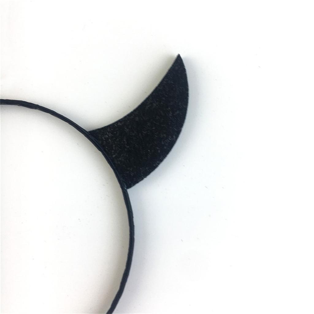 Devil Horns Disco Party Headwear Disco Headband Party Costume Headpieces Sparkly Devil Horns Cool Ghosted Horns