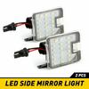2PCS  LED Side Rearview Mirror Floor Ground Lamp Puddle Welcome Light For Mondeo MK4 Focus Dopo Escape C-Max Side Light