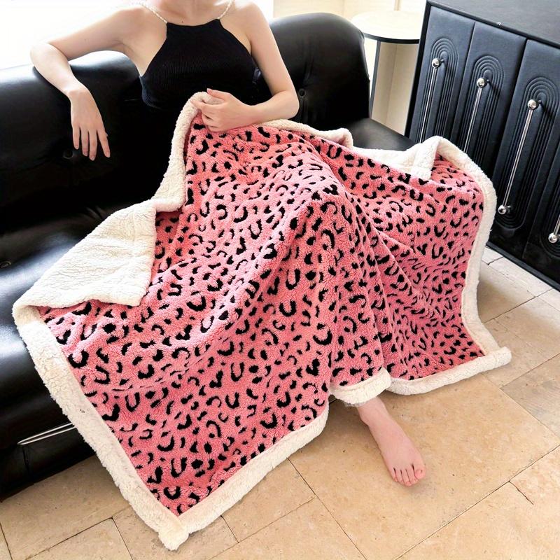 1pc Lamb Velvet Blanket 3D Fashion Design Sherpa Plush Super Soft Fluffy Warm Comfortable Bed Blanket Suitable for Sofa Living