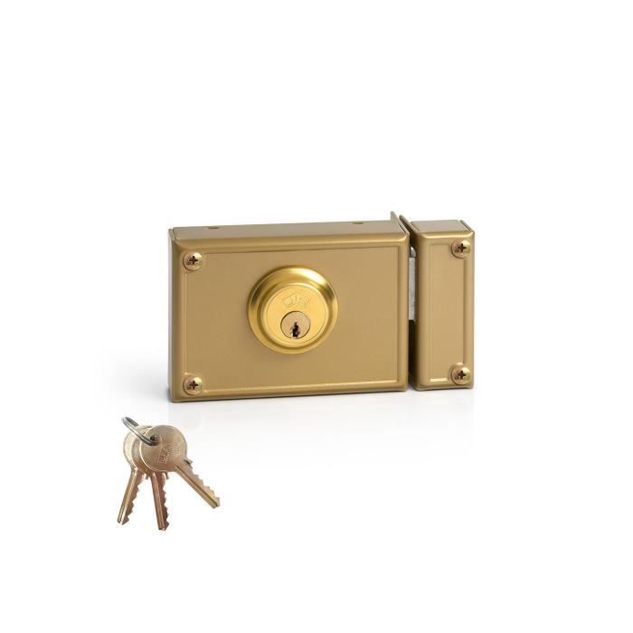 Serrure De Jante - GENERIQUE - Clé Droite JIS 11-12D - Blanc - En Applique